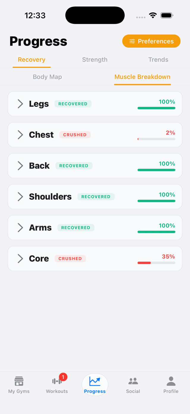 Workout With Me rest and recovery screenshot 1