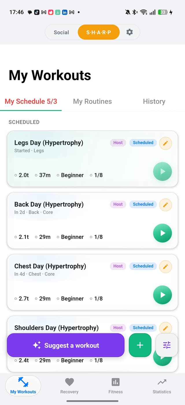 Workout With Me free workout planner screenshot 5