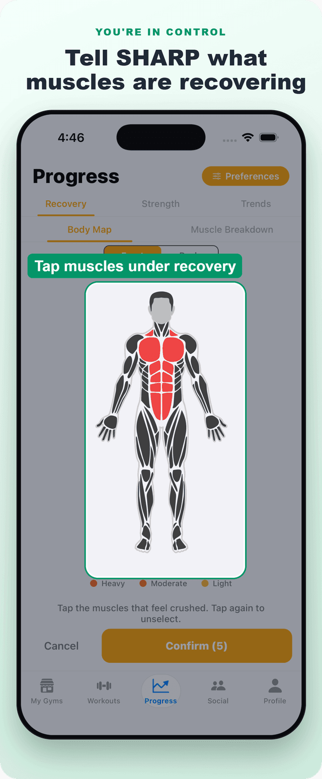Workout With Me recovery-based training screenshot 1