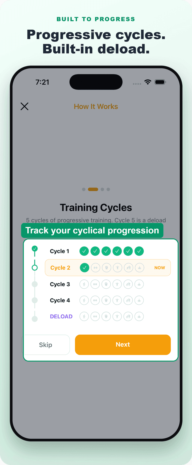 Workout With Me recovery-based training screenshot 4